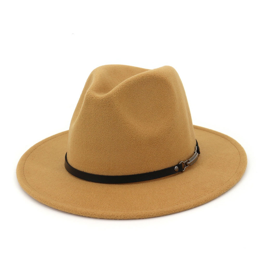 fedora chapeau feutre beige