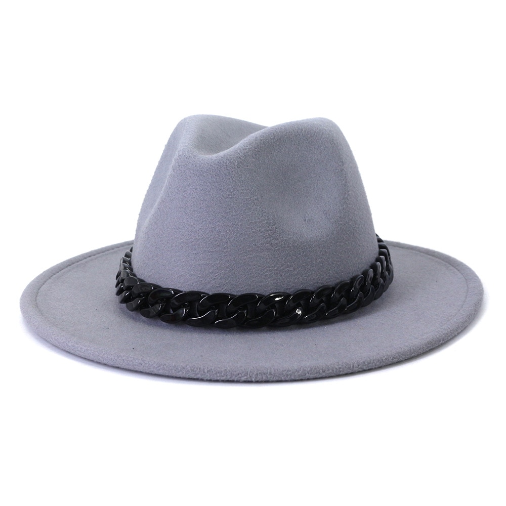 chapeau Fedora avec galon-chaine – Image 2
