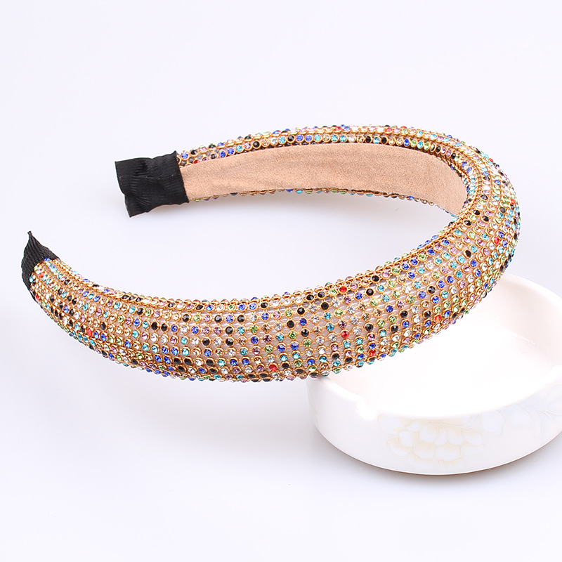 Serre-tête rembourré strass cristal – Image 5