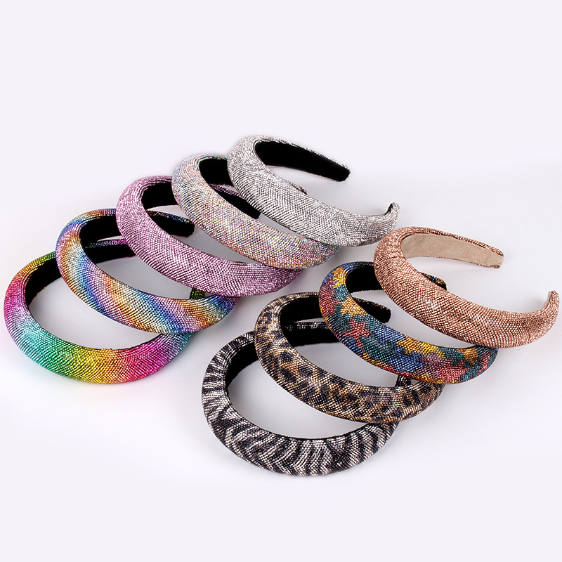Serre-tête luxe pailleté or, argent, couleurs – Image 4