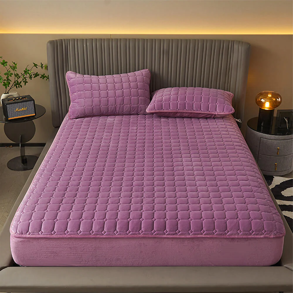 Housse de Matelas Ajustable en Velours Douillet et Respirant – Image 8
