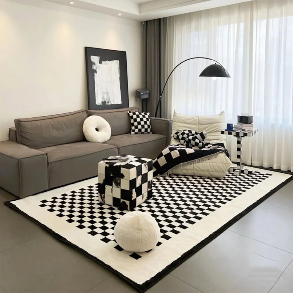 Tapis en Faux Cachemire Crème - Doux et Confortable – Image 8