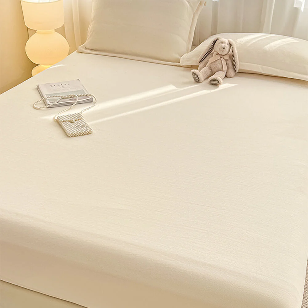 Housse de matelas en velours de lait uni – Image 7
