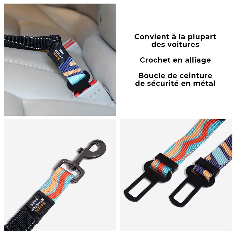 Ceinture de sécurité pour chien ajustable et colorée – Image 5