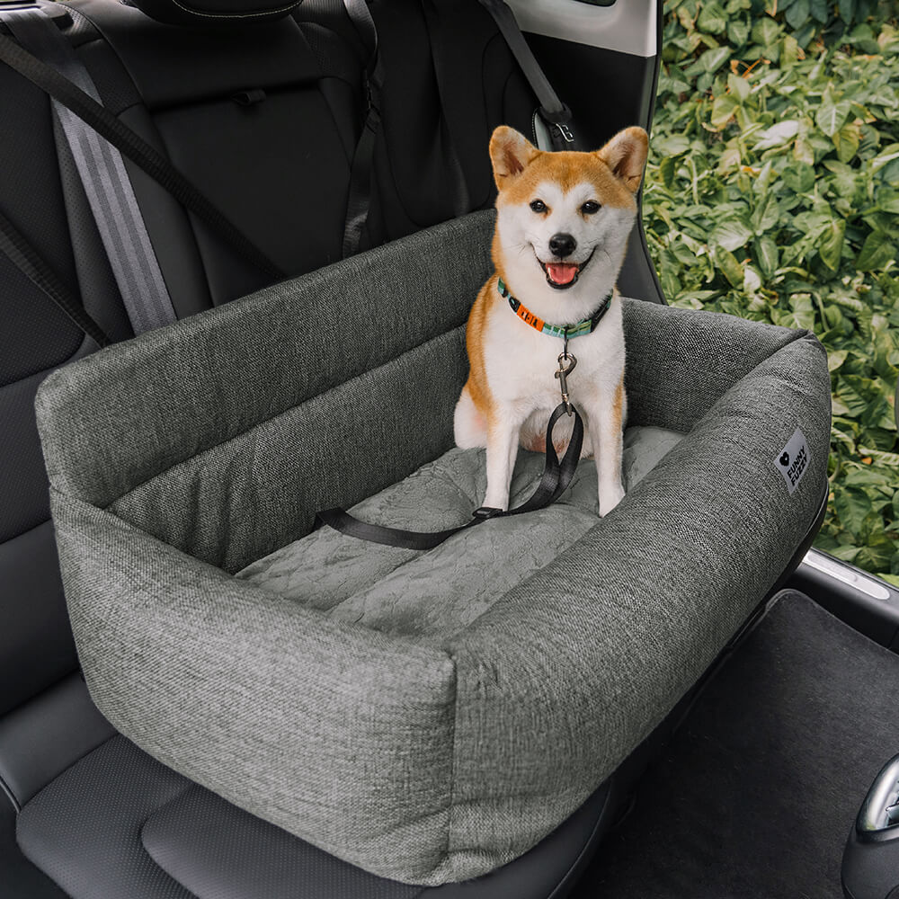 Siège auto lavable et durable style traversin pour chien – Image 6