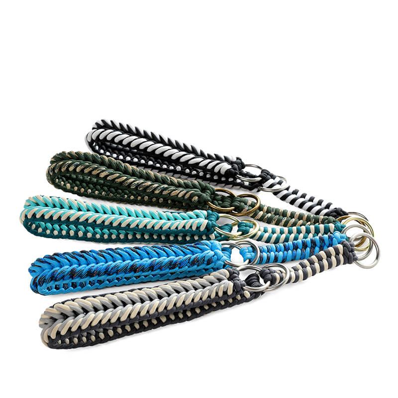 Collier et Laisse Lumineux Grand Chien Faits Main Anti-Traction – Image 8