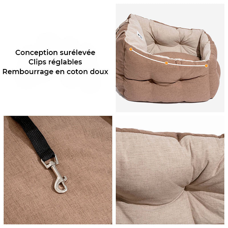 Siège auto pour chien surélevé et épaissi et imperméable avec protection pour le voyage – Image 7