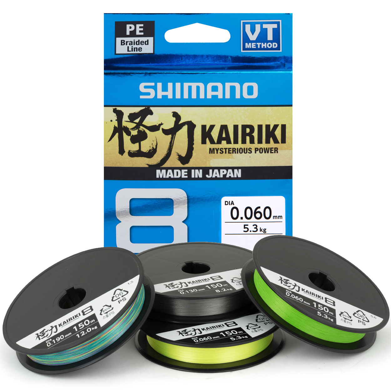 Tresse KAIRIKI 8 PE 300 m – Multi – SHIMANO